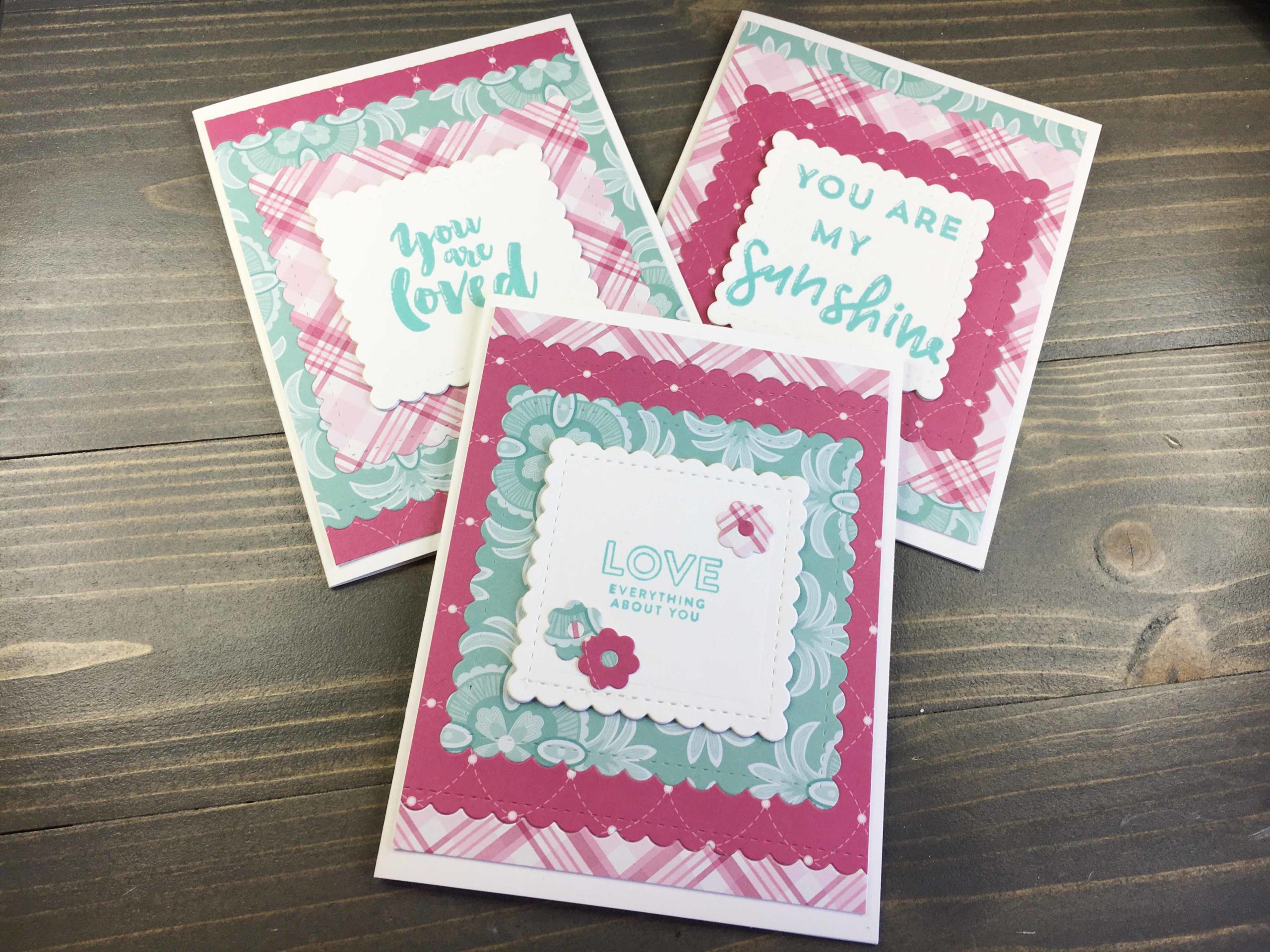 Patterned Paper Cards