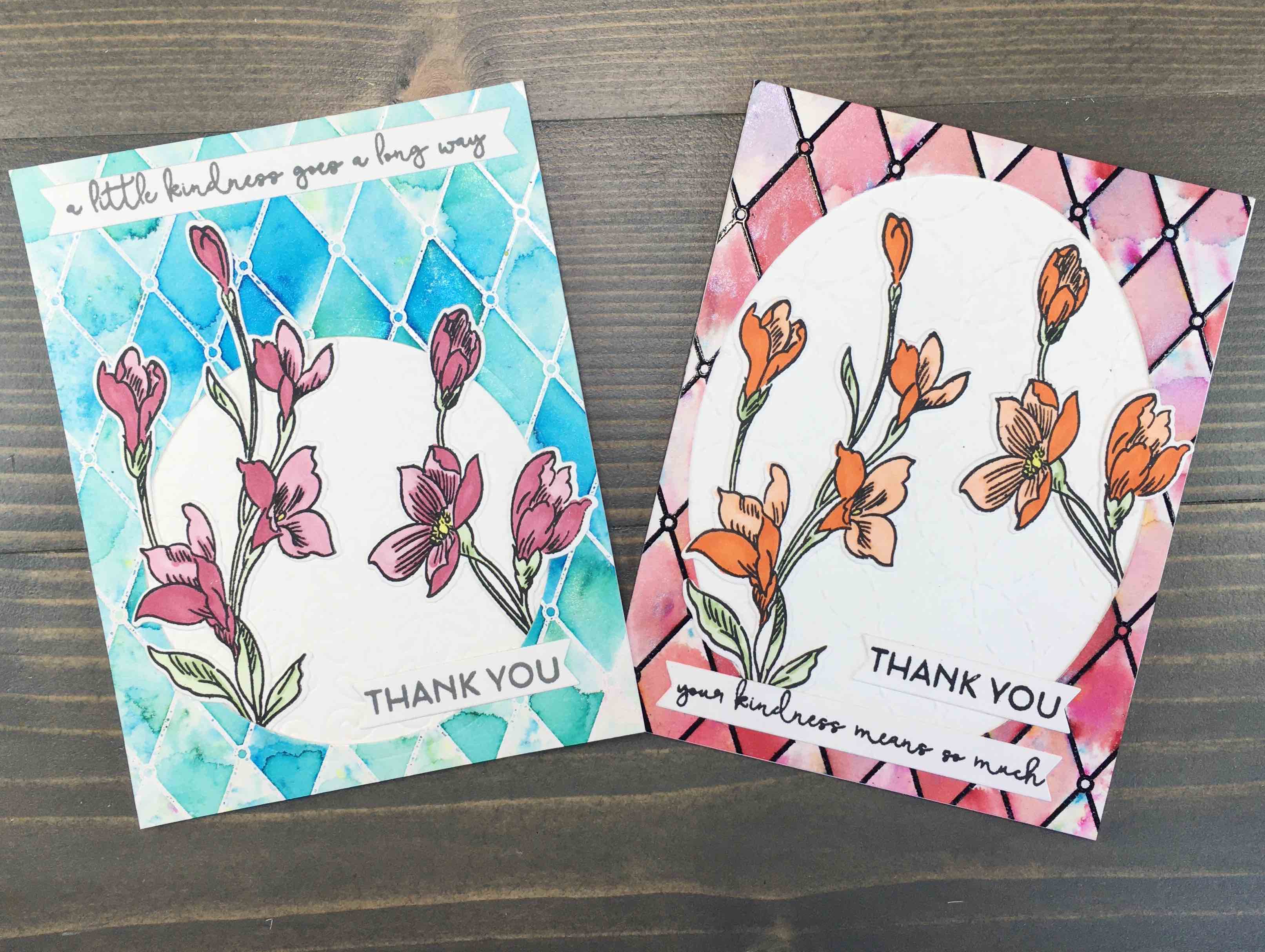 Nuvo Shimmer Powder Floral Card