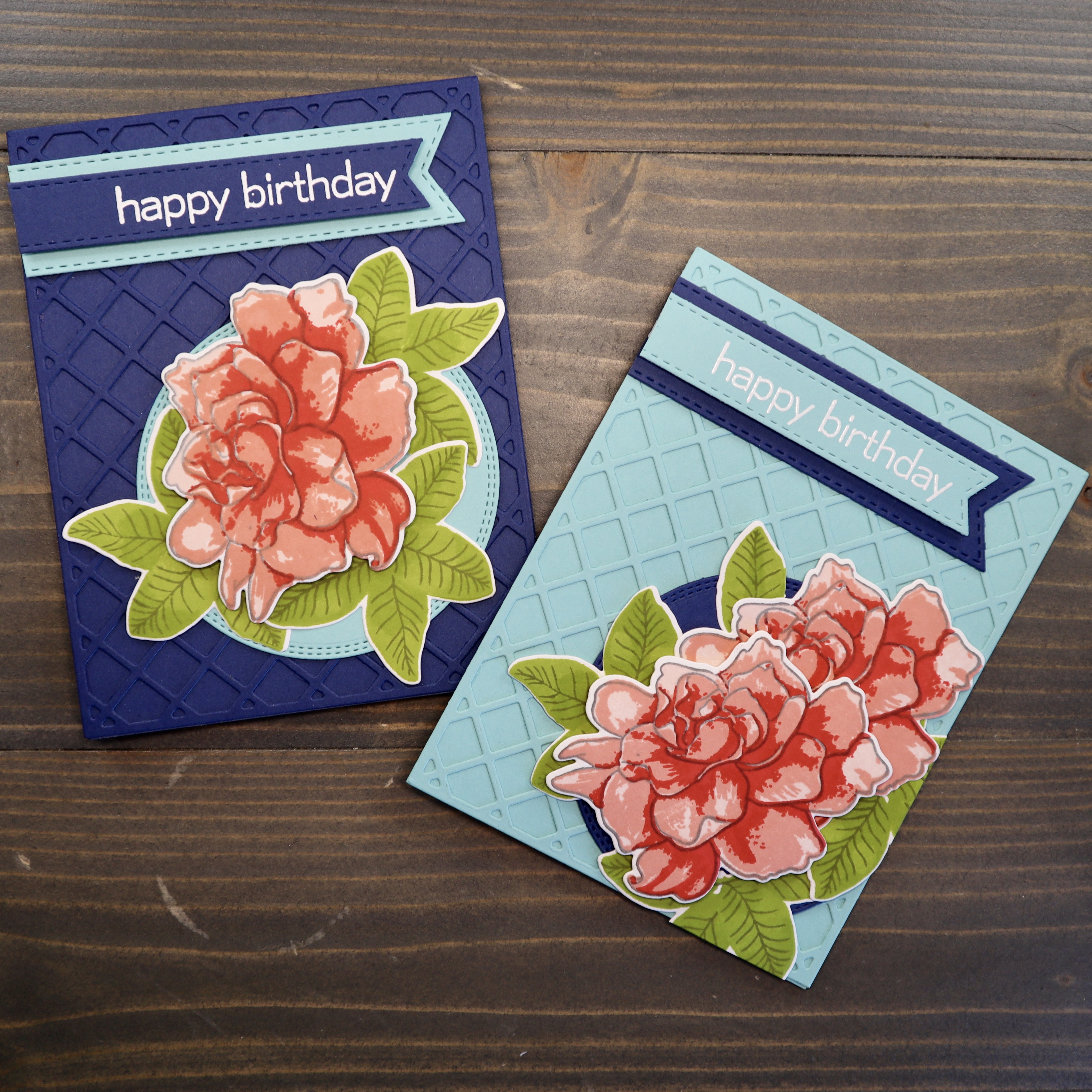 Floral Birthday Cards C Clark Creative